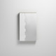 CIELO Miroir ZIP Avec Élément De Rangement Droit Bronze Brossé 66x14x110cm