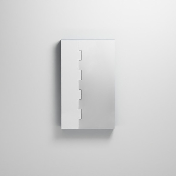 CIELO Miroir ZIP Avec Élément De Rangement Droit Oltremare 66x14x110cm
