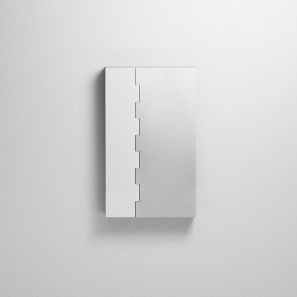 CIELO Miroir ZIP Avec Élément De Rangement Droit Smeraldo 66x14x110cm