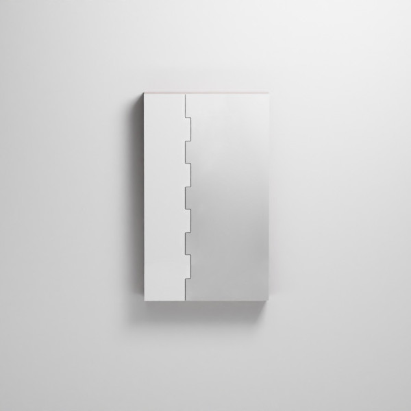 CIELO Miroir ZIP Avec Élément De Rangement Droit Corallo 66x14x110cm