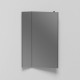CIELO Miroir Réversible PAN Noir Mat sans éclairage LED 71,5x17,5x110cm