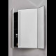 CIELO PAN Miroir Réversible Avec Rangement Latéral Avec Éclairage LED Acier Inoxydable Poli
