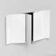 CIELO PAN Miroir Réversible Avec Rangement CentralSans Éclairage LED Acier Inoxydable Poli