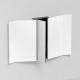 CIELO PAN Miroir Réversible Avec Rangement Central Avec Éclairage LED Noir Mat