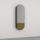 CIELO Miroir Elio Slim Bicolore Armoire De Toilette Réversible Ouverture Gauche Cemento 50x15x145cm