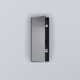 CIELO Simple Tall Box Miroir Vertical Et Armoire De Toilette Réversible Noir Mat 45x12x110cm