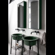 CIELO Simple Tall Box Miroir Vertical Et Armoire De Toilette Réversible Alga 45x12x110cm