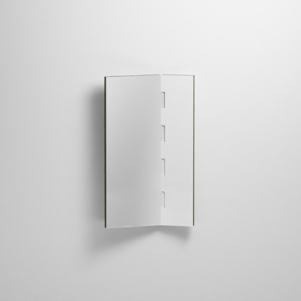 CIELO Miroir ZIP Gauche Bronze Brossé 66x4,4x110cm