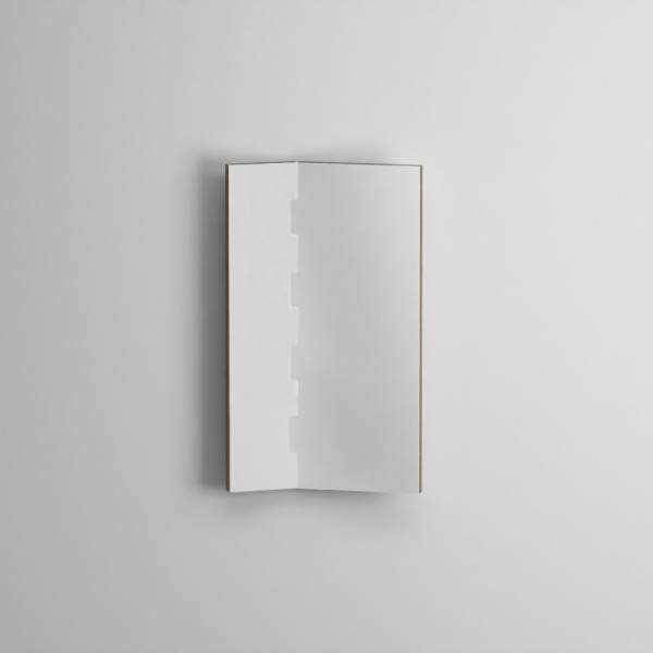 CIELO Miroir ZIP Droit Bronze Brossé 66x4,4x110cm