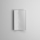 CIELO Miroir ZIP Droit Noir Mat 66x4,4x110cm