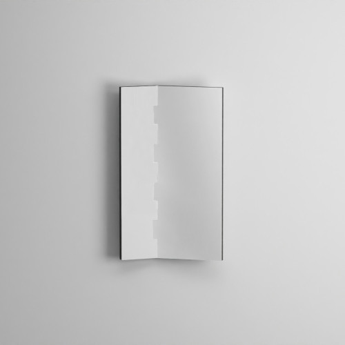 CIELO Miroir ZIP Droit Noir Mat 66x4,4x110cm