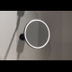 CIELO Miroir Pluto Avec Lampe LED Noir Mat Ø40cm