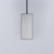 CIELO Miroir Argo Instalation Au Plafond Noir Mat 40x5x130-190cm