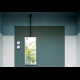 CIELO Miroir Argo Instalation Au Plafond Noir Mat 40x5x130-190cm