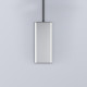 CIELO Miroir Argo Instalation Au Plafond Avec LED Noir Mat 40x5x130-190cm