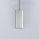 CIELO Miroir Argo Instalation Au Plafond Avec LED Cemento 40x5x130-190cm