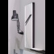 CIELO Miroir Argo Installation Murale Avec LED Noir Mat 40x5x95cm