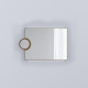 CIELO Miroir Réversible Polifemo Avec Lampe LED Bronze Brossé 90x7x60cm