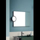 CIELO Miroir Réversible Polifemo Avec Lampe LED Noir Mat 90x7x60cm