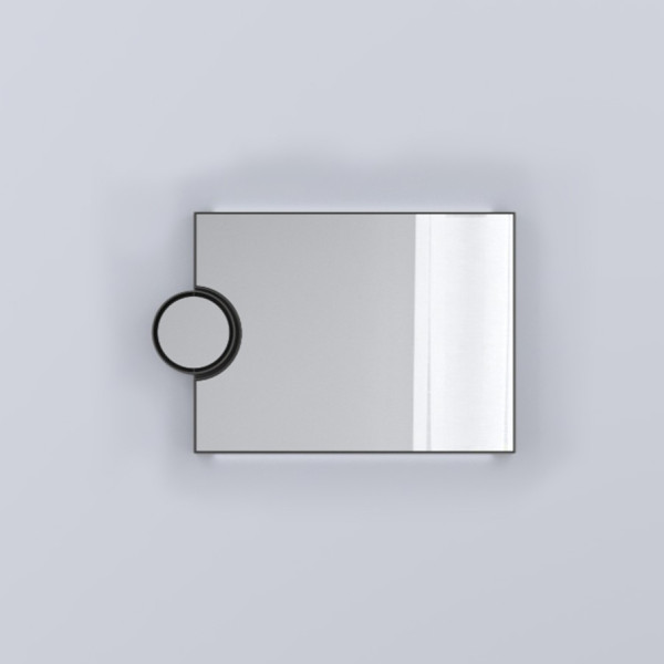 CIELO Miroir Réversible Polifemo Avec Lampe LED Cemento 90x7x60cm