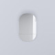 CIELO Miroir Oval Eos Éclairage LED Noir Mat 67x4x107cm