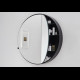 CIELO Round Box 90 Armoire De Toilette Ronde Noir Matt Ø90x12cm
