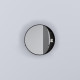 CIELO Round Box 75 Armoire De Toilette Ronde Noir Matt Ø75x12cm