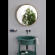 CIELO Round Box 75 Armoire De Toilette Ronde Bronze Brossé Ø75x12cm