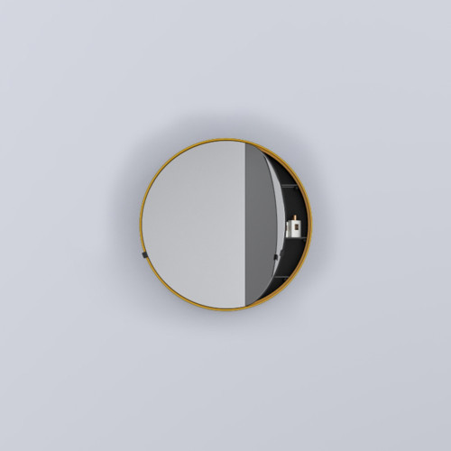 CIELO Round Box 75 Armoire De Toilette Ronde Anemone Ø75x12cm