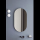 CIELO Miroir Oval Noir Matt 50x4x88,5cm