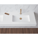 SANYCCES CARDIFF MURO DOUBLE VASQUE GELCOAT BLANC MAT 140X46CM
