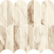 MARAZZI Marble Look Allmarble Calacatta Vena Vacchia Lux Mosaico Ventaglio 29,8x29,8cm