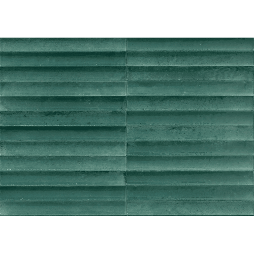 MARAZZI Carrelage Crogiolo Lume Emerald structure 3D Swing lux 6x24cm