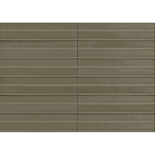 MARAZZI Carrelage Crogiolo Lume Greige structure 3D Rake lux 6x24cm