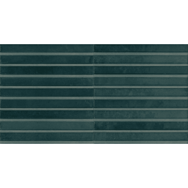 MARAZZI Carrelage Crogiolo Lume Blue structure 3D Rake lux 6x24cm