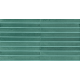 MARAZZI Carrelage Crogiolo Lume Emerald structure 3D Rake lux 6x24cm