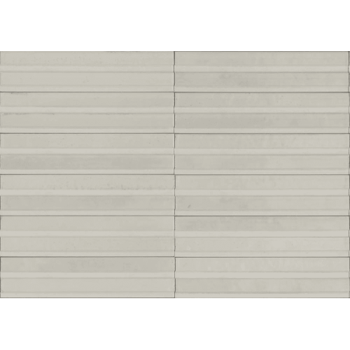 MARAZZI Carrelage Crogiolo Lume White structure 3D Rake lux 6x24cm