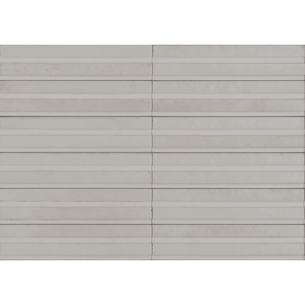 MARAZZI Carrelage Crogiolo Lume Off White structure 3D Rake lux 6x24cm