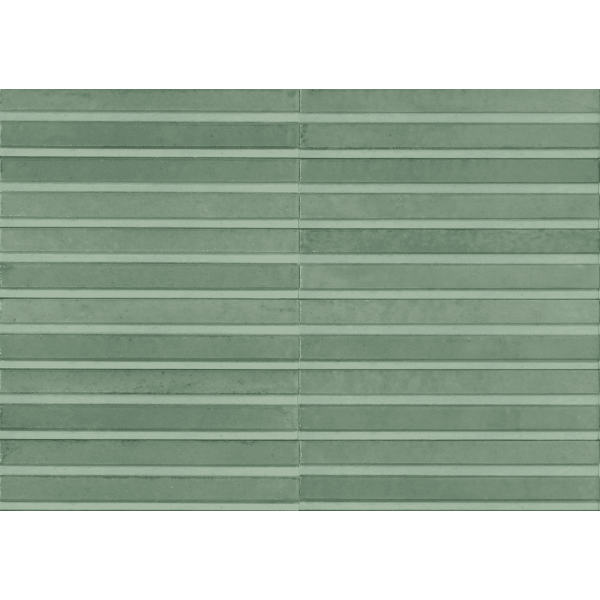 MARAZZI Carrelage Crogiolo Lume Turquoise structure 3D Rake lux 6x24cm