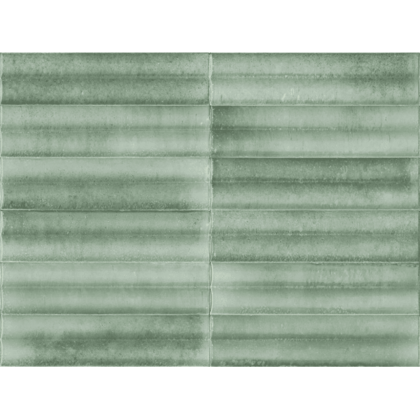 MARAZZI Carrelage Crogiolo Lume Turquoise structure 3D Swing lux 6x24cm