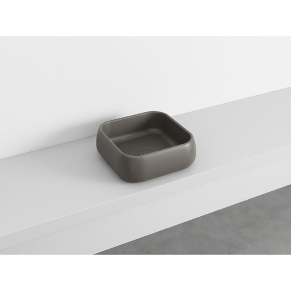 SHUI Lavabo Rectangulaire à poser sans trop-plein Fango 40X40X15h