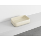SHUI Lavabo Rectangulaire à poser sans trop-plein Lino 60X40X15h