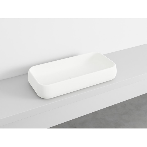 SHUI Lavabo Rectangulaire à poser sans trop-plein Talco 80X40X15h