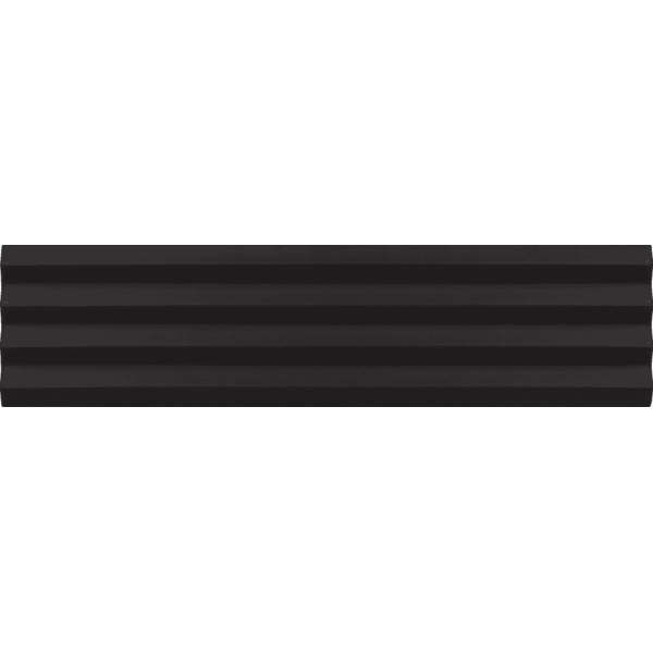 EQUIPE COSTA NOVA PRAIA BLACK MAT 5X20CM (0,38m² par boite)