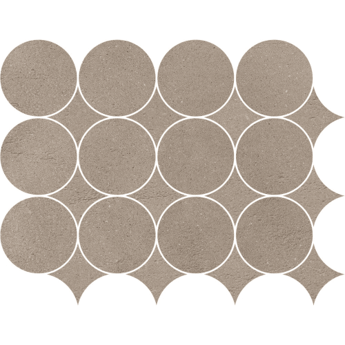 MARAZZI Concrete Look Slow Argilla Mosaico Circolare 32,1x41,6cm