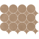 MARAZZI Concrete Look Slow Coccio Mosaico Circolare 32,1x41,6cm