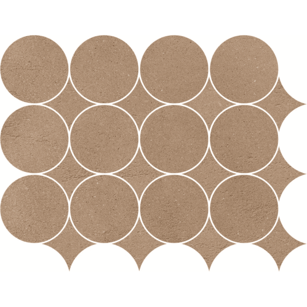 MARAZZI Concrete Look Slow Coccio Mosaico Circolare 32,1x41,6cm