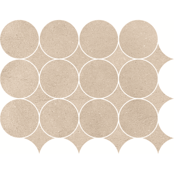 MARAZZI Concrete Look Slow Calce Mosaico Circolare 32,1x41,6cm