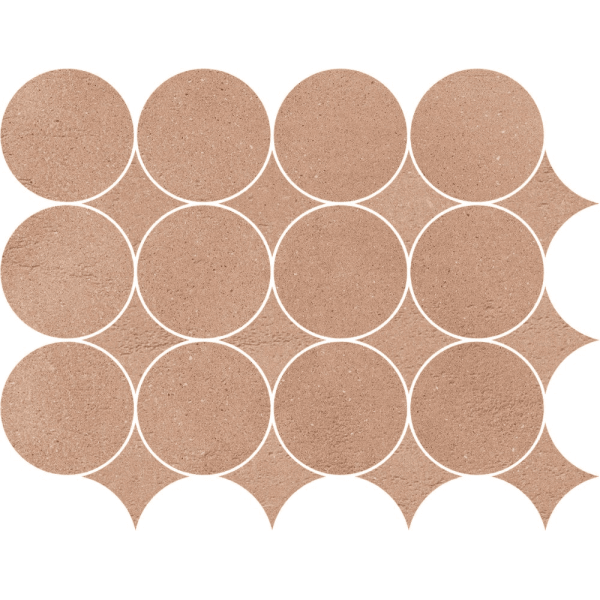 MARAZZI Concrete Look Slow Cotto Mosaico Circolare 32,1x41,6cm