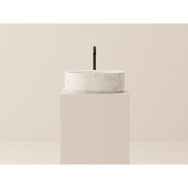 SANYCCES OASIS VASQUE A POSER CARRARA MARBLE 43X43X13CM